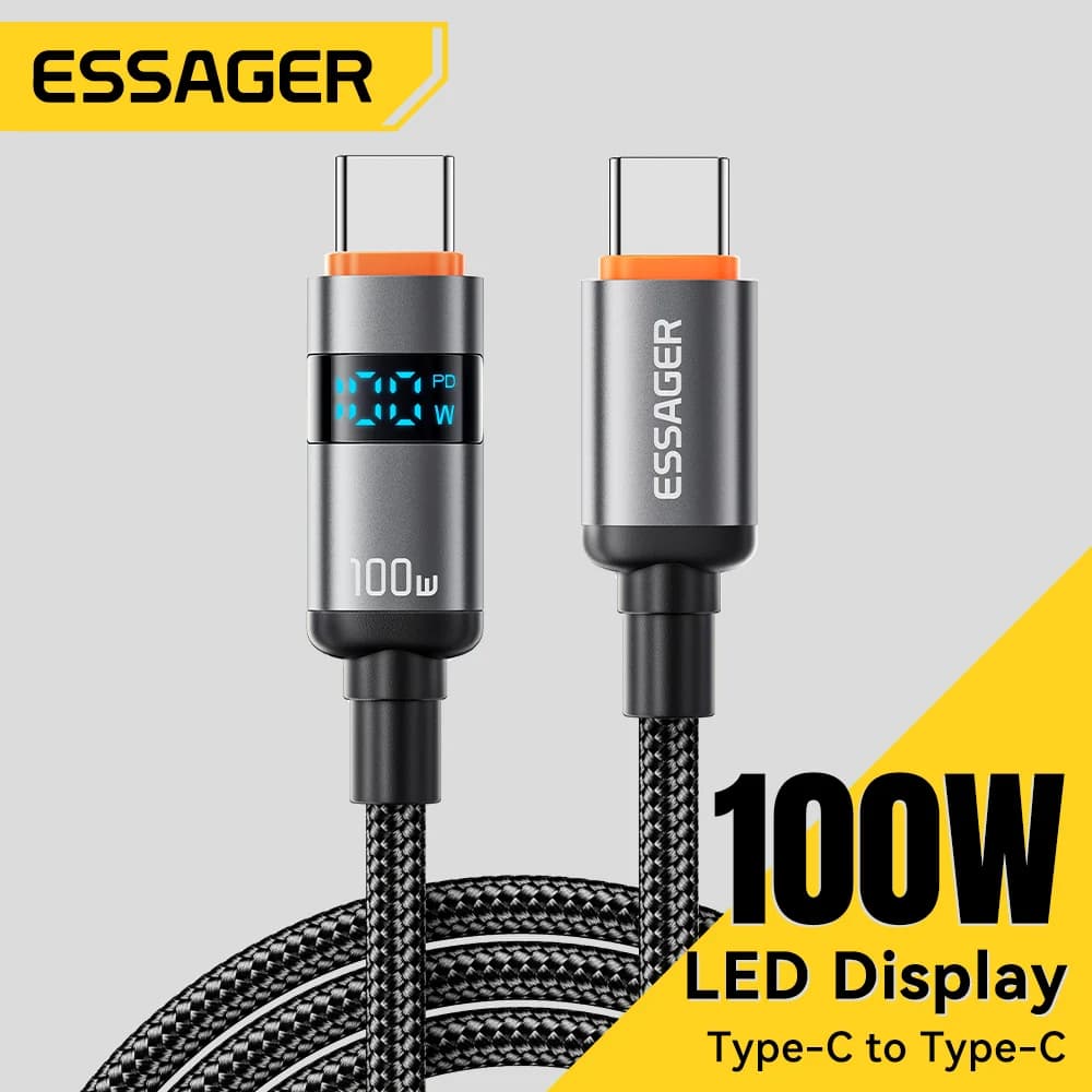 Cable de carga rápida PD USB-C a USB-C 100W