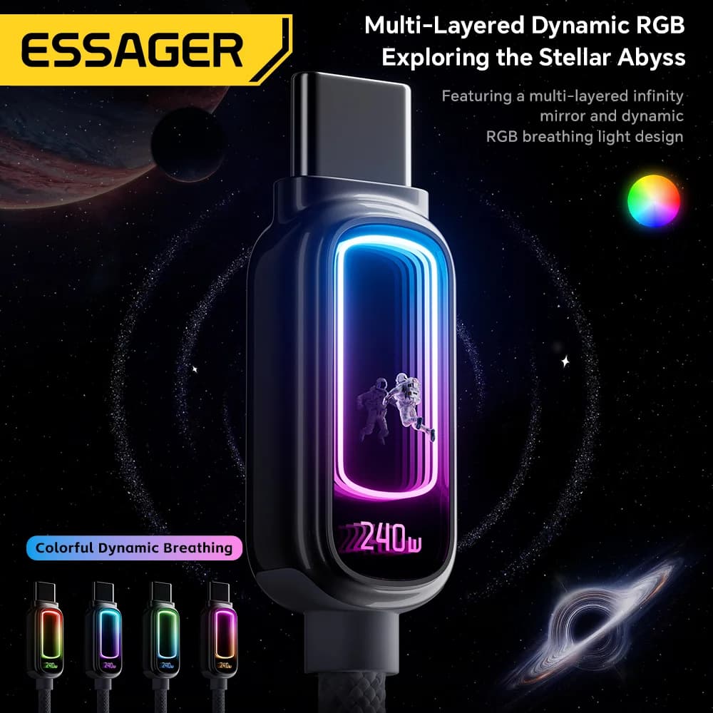 Cable USB-C a USB-C PD 3.1 E-Marker 240W