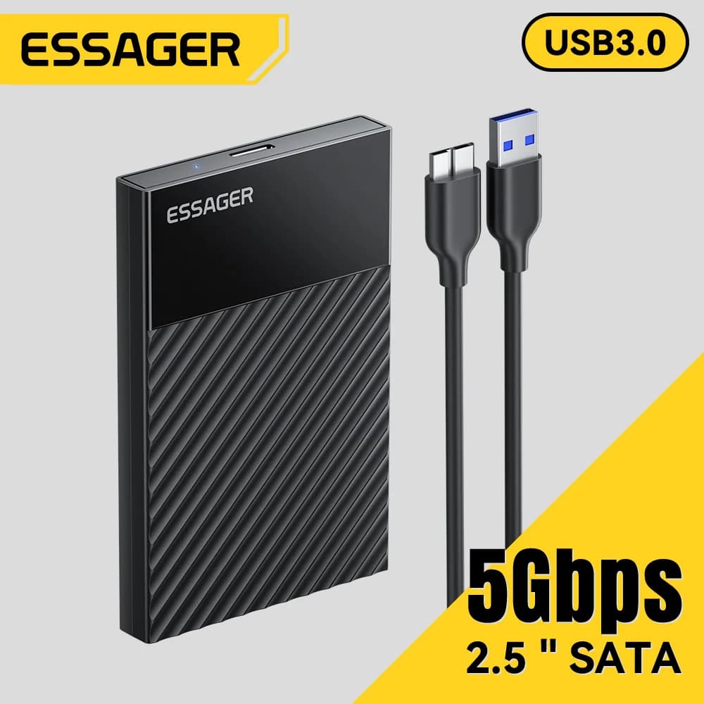 Carcasa USB 3.0 SATA para SSD/HDD de 2,5 pulgadas