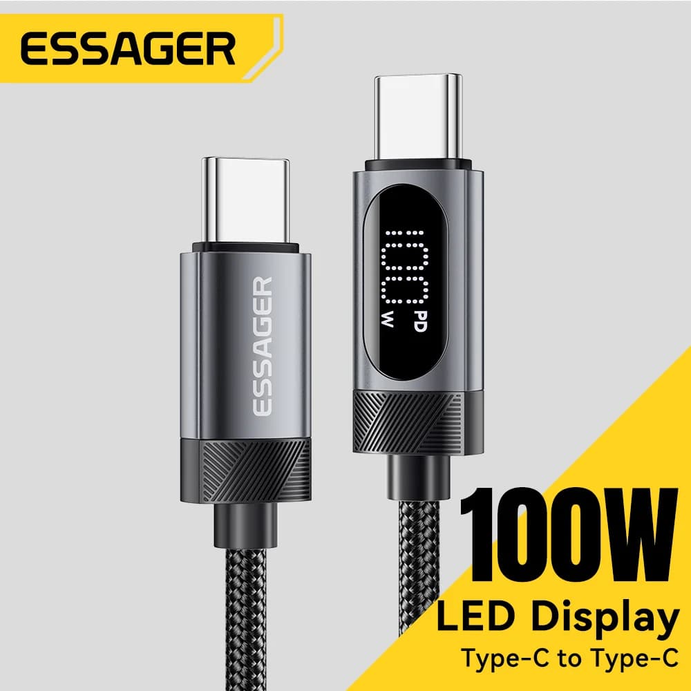 Cable de carga rápida USB-C a USB-C 100W