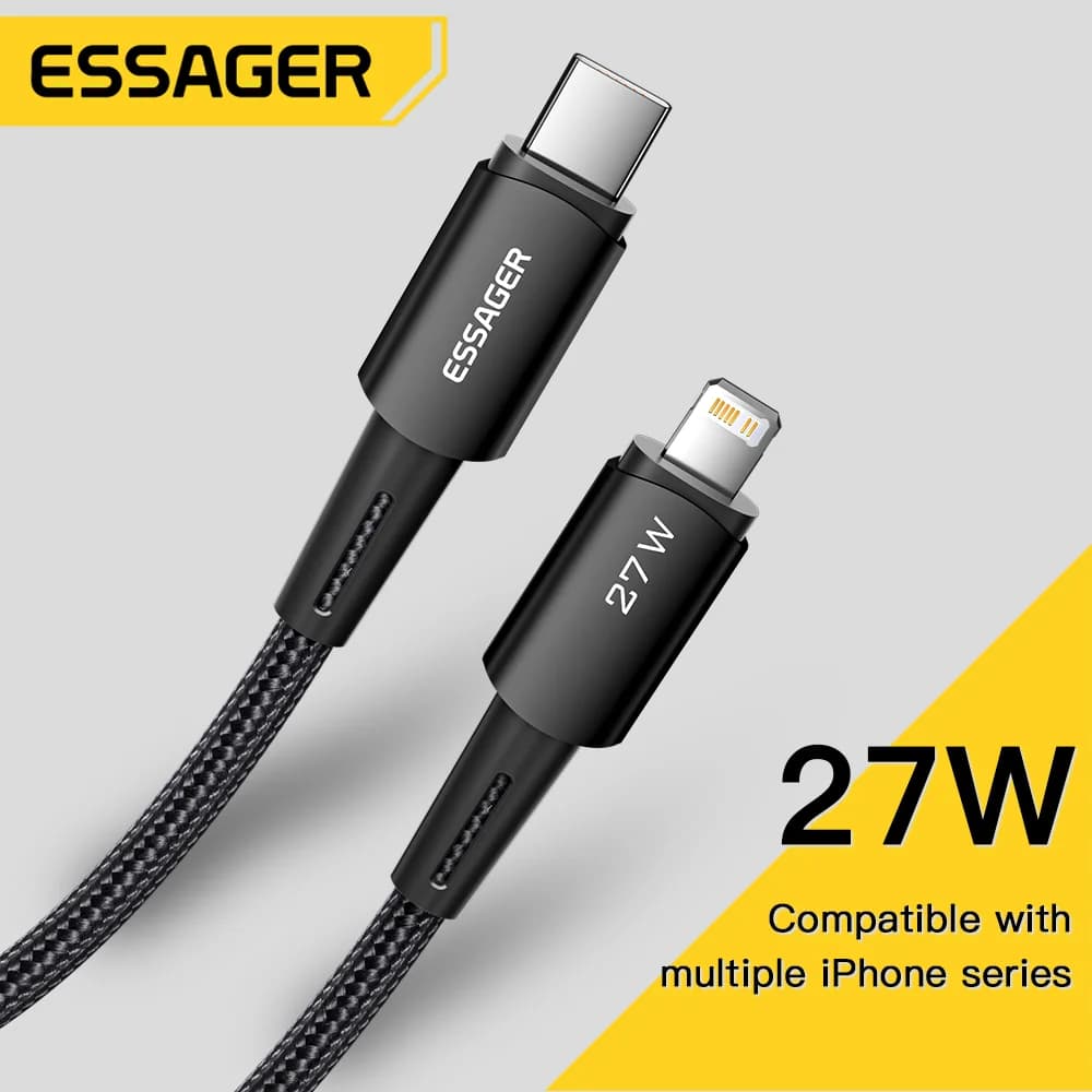 Cable de carga rápida USB-C a Lightning de 27W