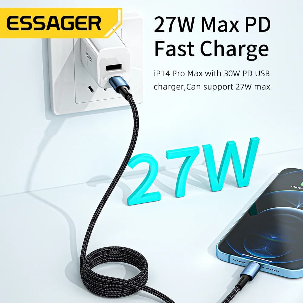 Cable de carga rápida USB-C a Lightning 20W