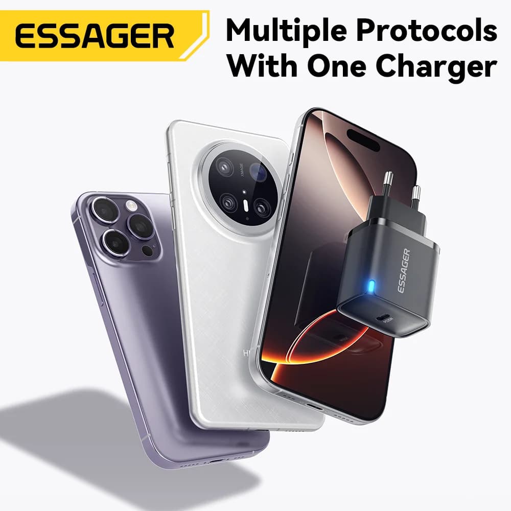 Cargador de pared mini USB-C PD de 20W