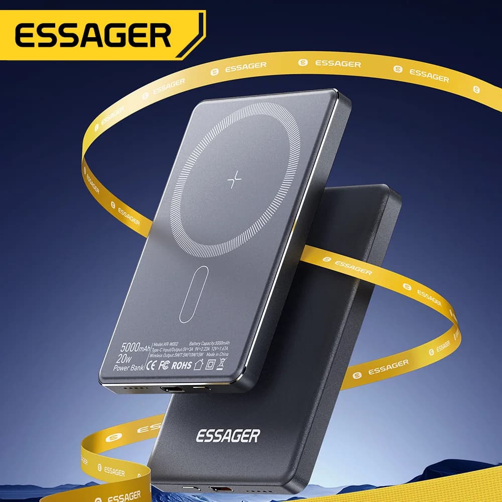 Power Bank Magnético Inalámbrico 5000mAh 20W