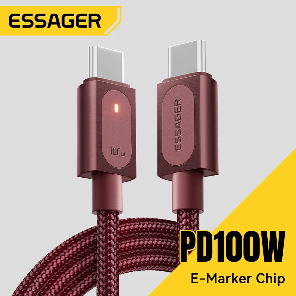 Cable de Carga Rápida USB-C a USB-C de 100W