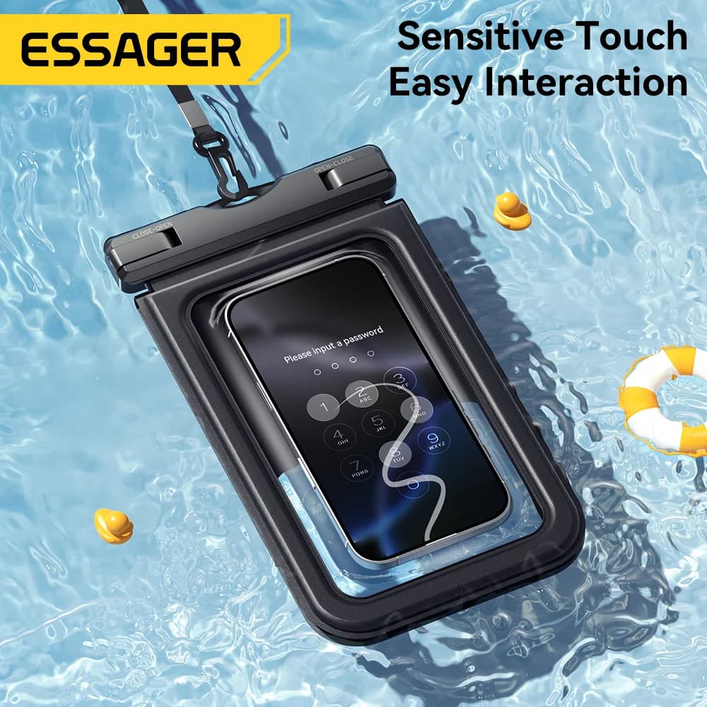 Funda Impermeable IPX8 para Móvil con Doble Bolsillo