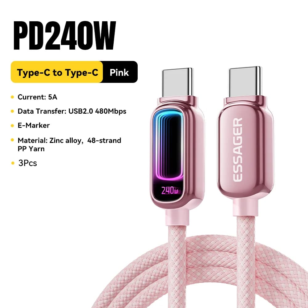 Cable USB-C a USB-C PD 3.1 E-Marker 240W