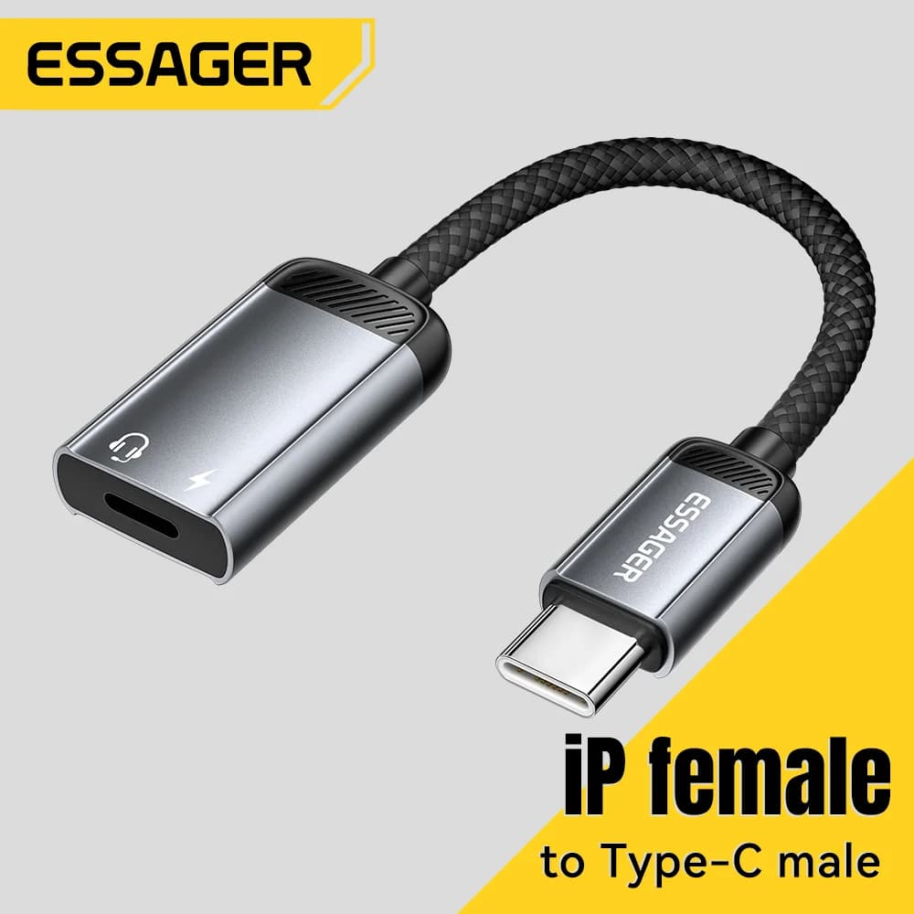 Adaptador de Audio OTG USB-C Hembra a Lightning Macho