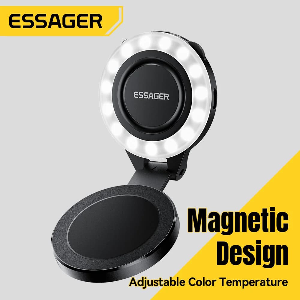 Luz de relleno magnética mini para smartphone, 3 modos