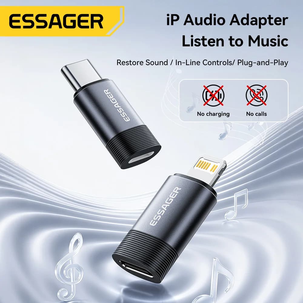 Adaptador de audio USB-C a Lightning para auriculares