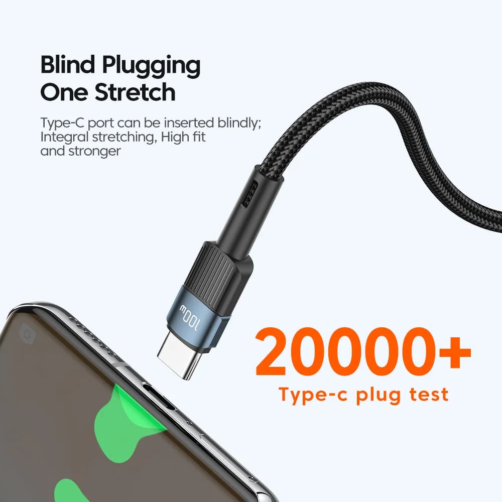 Cable de carga rápida USB-C a USB-C 100W 3m