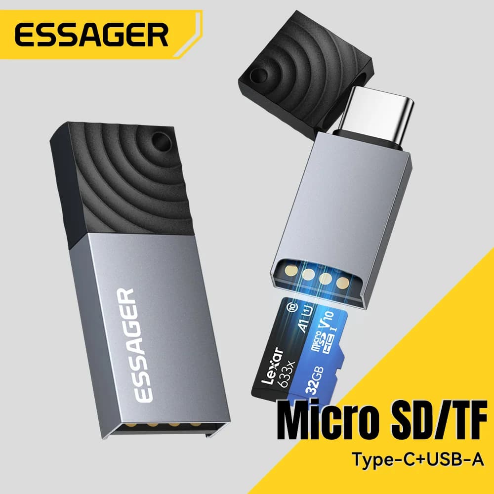 Lector de tarjetas 2 en 1 USB-C y USB 2.0